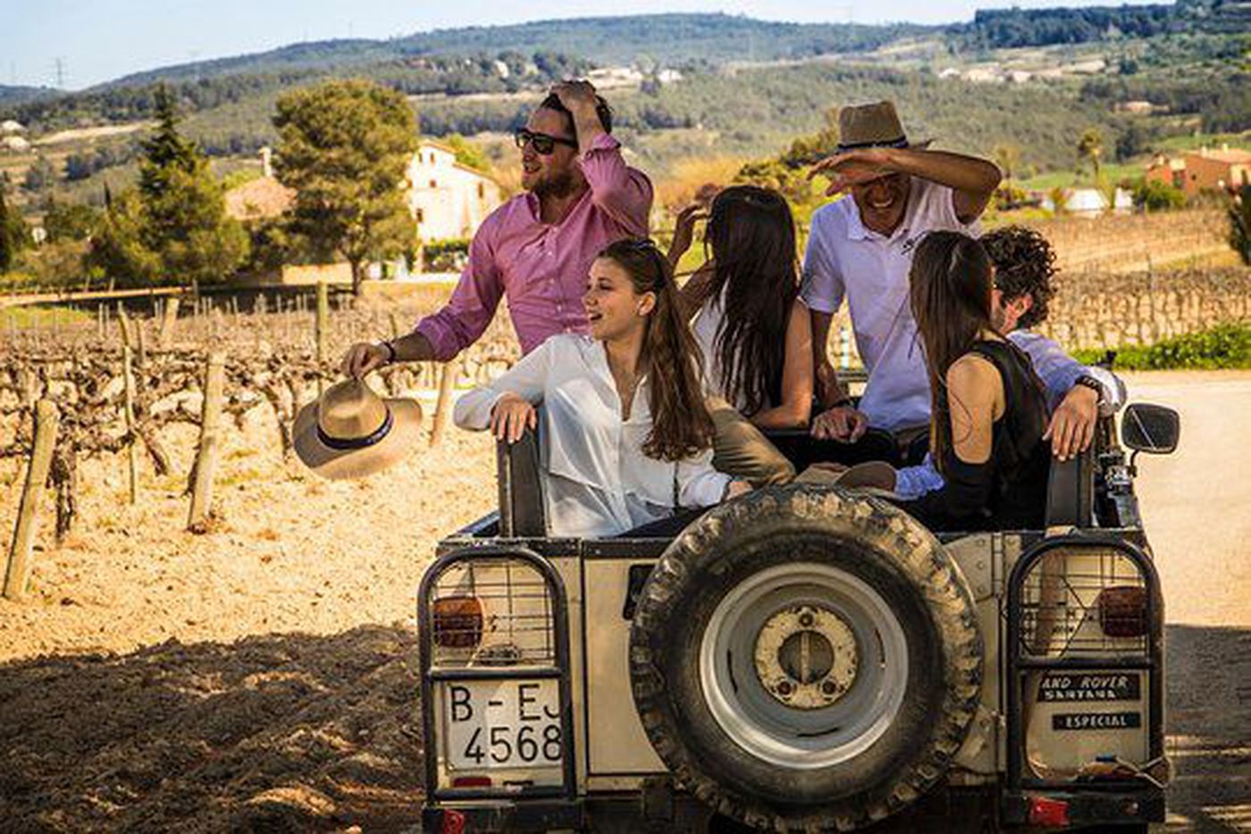 A photo of Wine & Cava Tasting with Tapas & 4WD Vineyards Experience from Barcelona