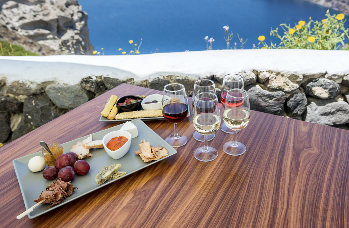 A photo of Half-Day Private Greek Wine, Beer & Spirits Tasting Experience in Santorini