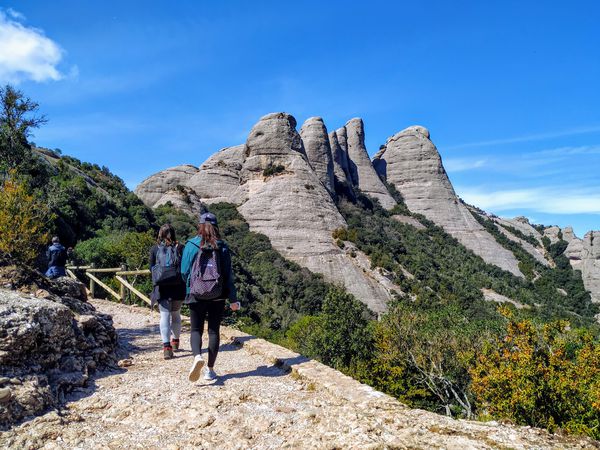A photo of Full-Day Montserrat Hiking and El Penedès Wine & Cava Tour from Barcelona
